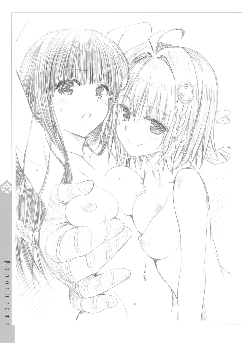 kurosaki mea and murasame oshizu (to love-ru and 1 more) drawn by yabuki_kentarou