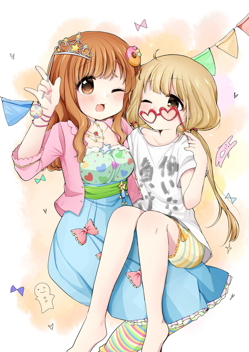 futaba anzu and moroboshi kirari (idolmaster and 1 more) drawn by zizyori