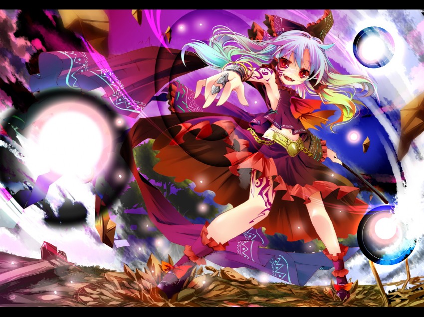 hakurei reimu and maga-reimu (touhou and 1 more) drawn by kamiya_yuu