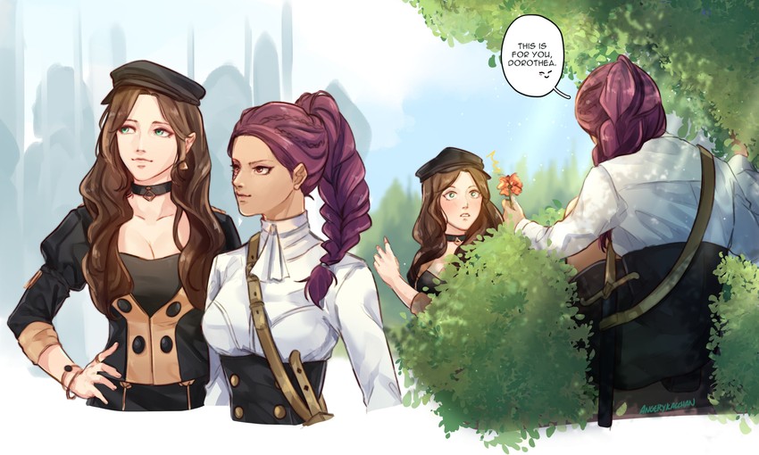 dorothea arnault and petra macneary (fire emblem and 1 more) drawn by angerykacchan