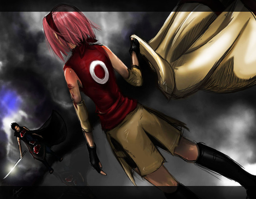 haruno sakura and uchiha sasuke (naruto and 1 more)