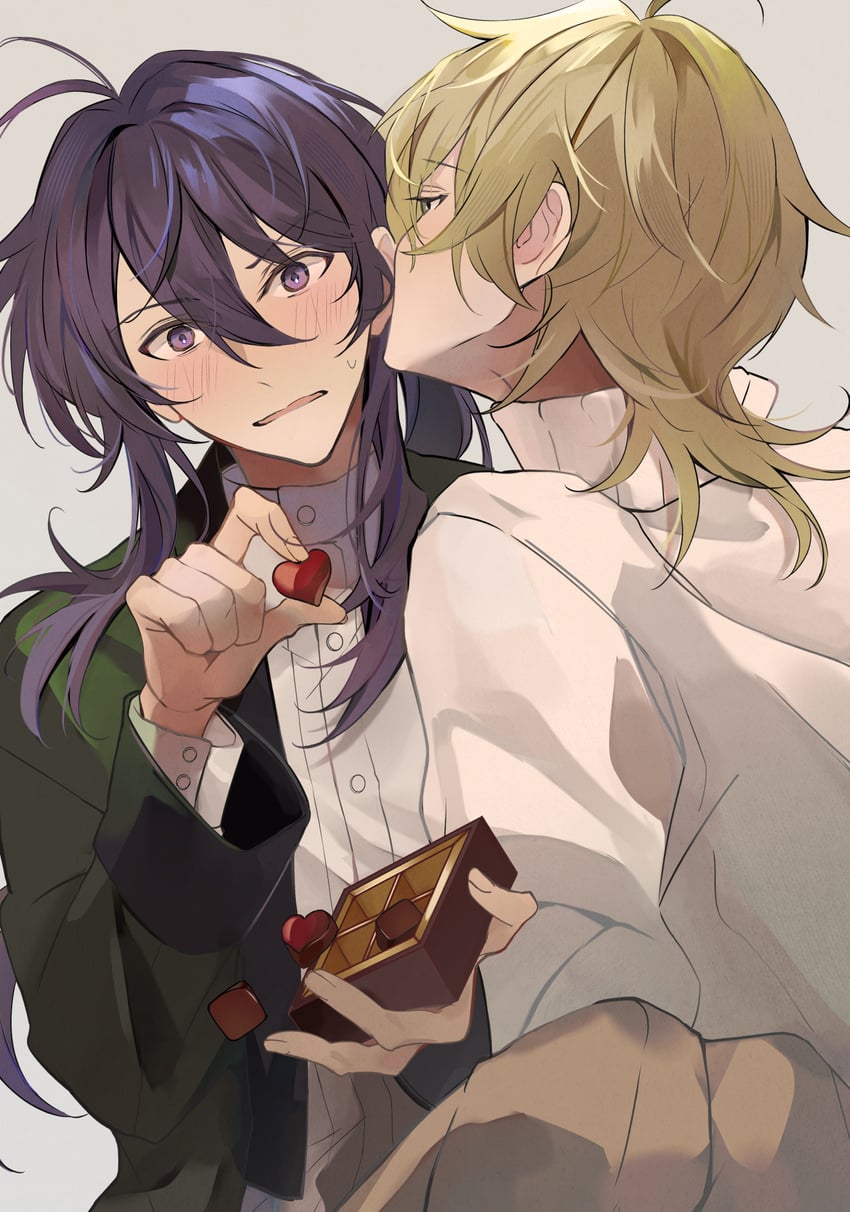 kanzaki souma and hakaze kaoru (ensemble stars!) drawn by kaoso