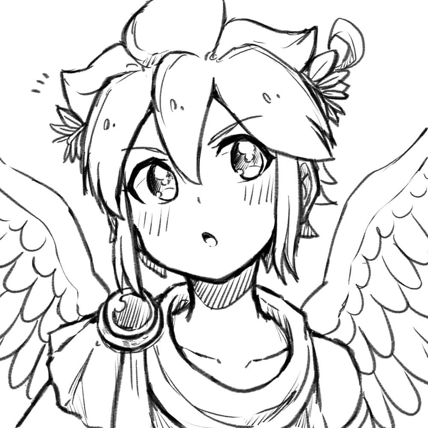 pit (kid icarus and 1 more) drawn by waffuum