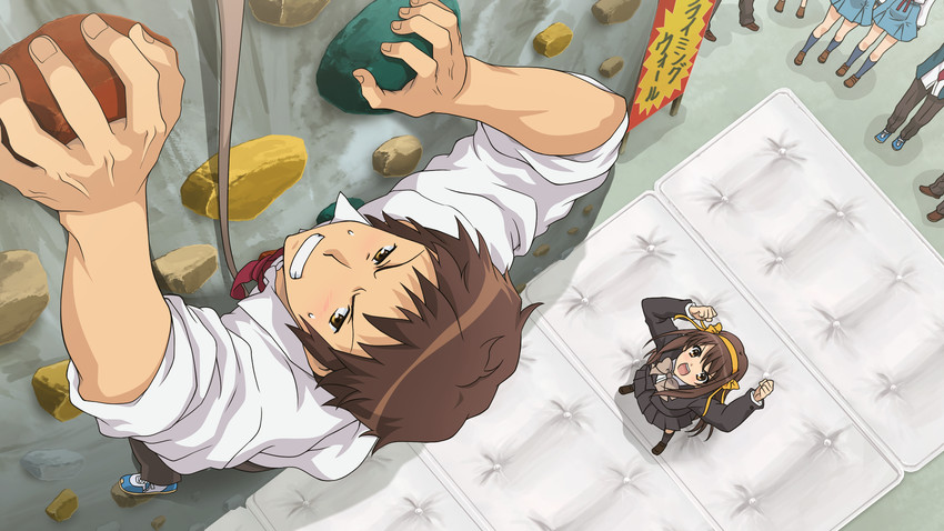 suzumiya haruhi and kyon (suzumiya haruhi no yuuutsu and 2 more)