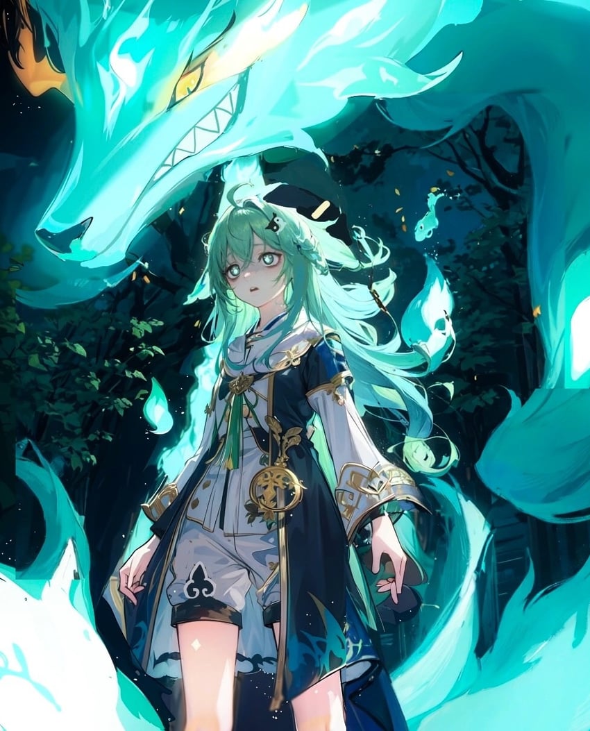 huohuo (honkai and 1 more) drawn by twelve_ltd