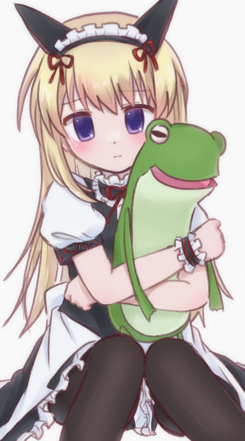 nishijou nanami and gero-froggy (steins;gate and 1 more) drawn by kanzaki_nyo