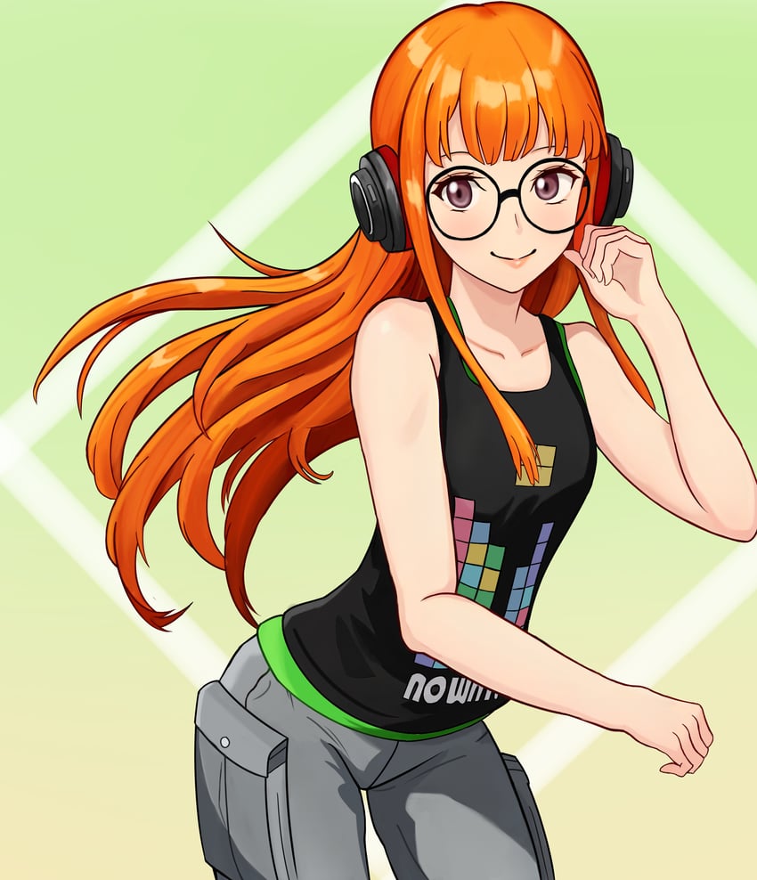 sakura futaba (persona and 2 more) drawn by pigsir13152