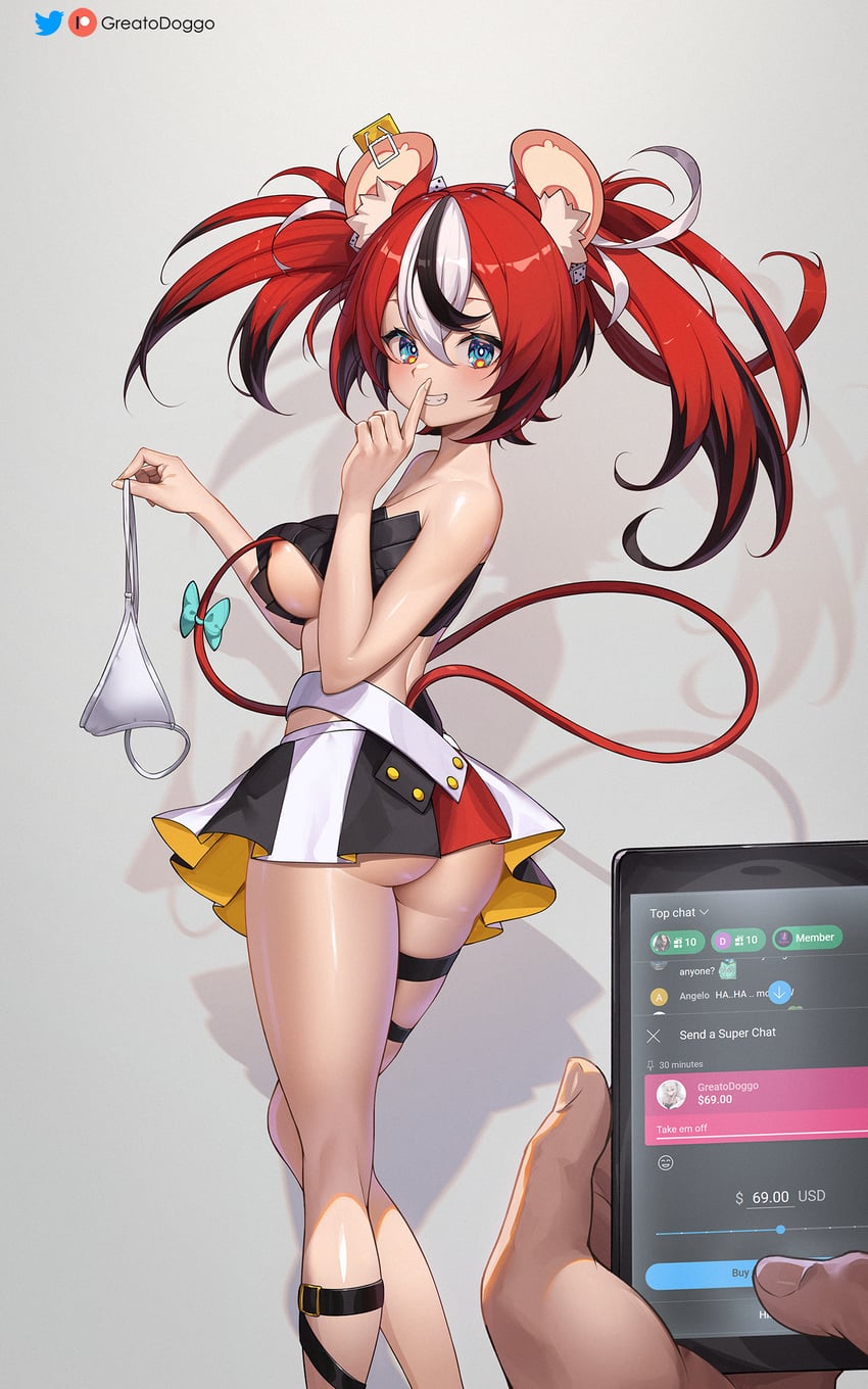 hakos baelz (hololive and 1 more) drawn by greatodoggo