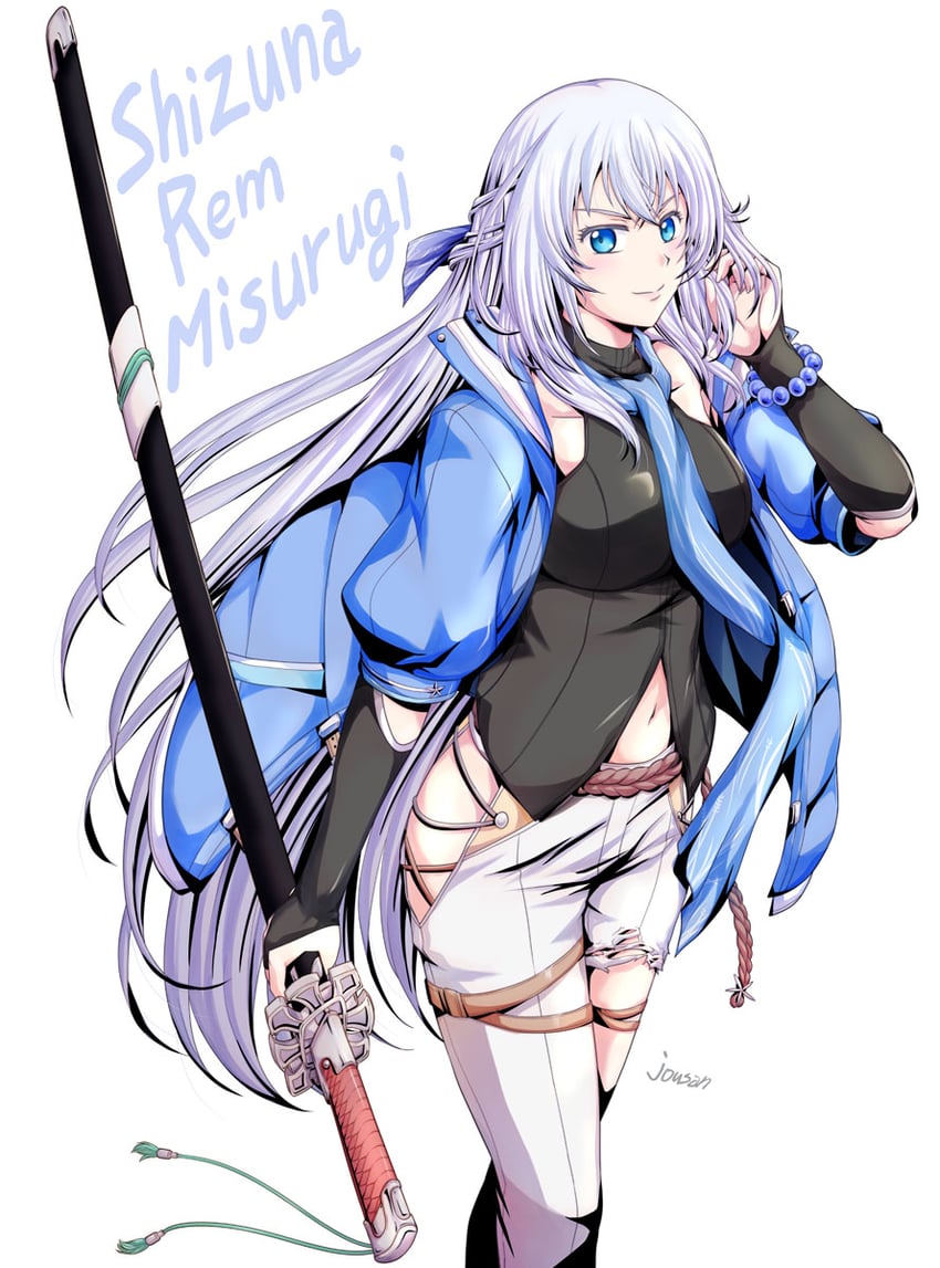 shizuna rem misurugi (eiyuu densetsu and 2 more) drawn by xiacheng_tatsuya