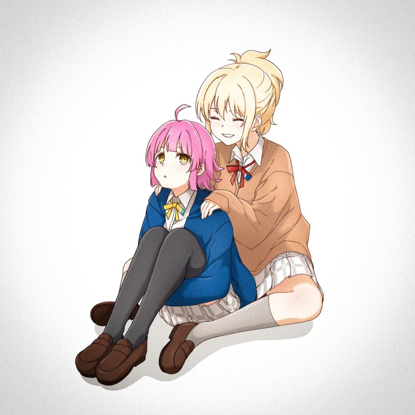 tennoji rina and miyashita ai (love live! and 1 more) drawn by koukoutou_(seikoutoutei)