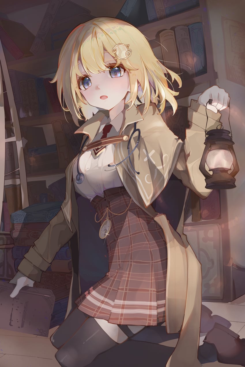 watson amelia (hololive and 1 more) drawn by sauce_darusungi