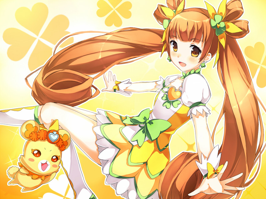 yotsuba alice, cure rosetta, and rance (precure and 1 more) drawn by nimame_(chickbeans)