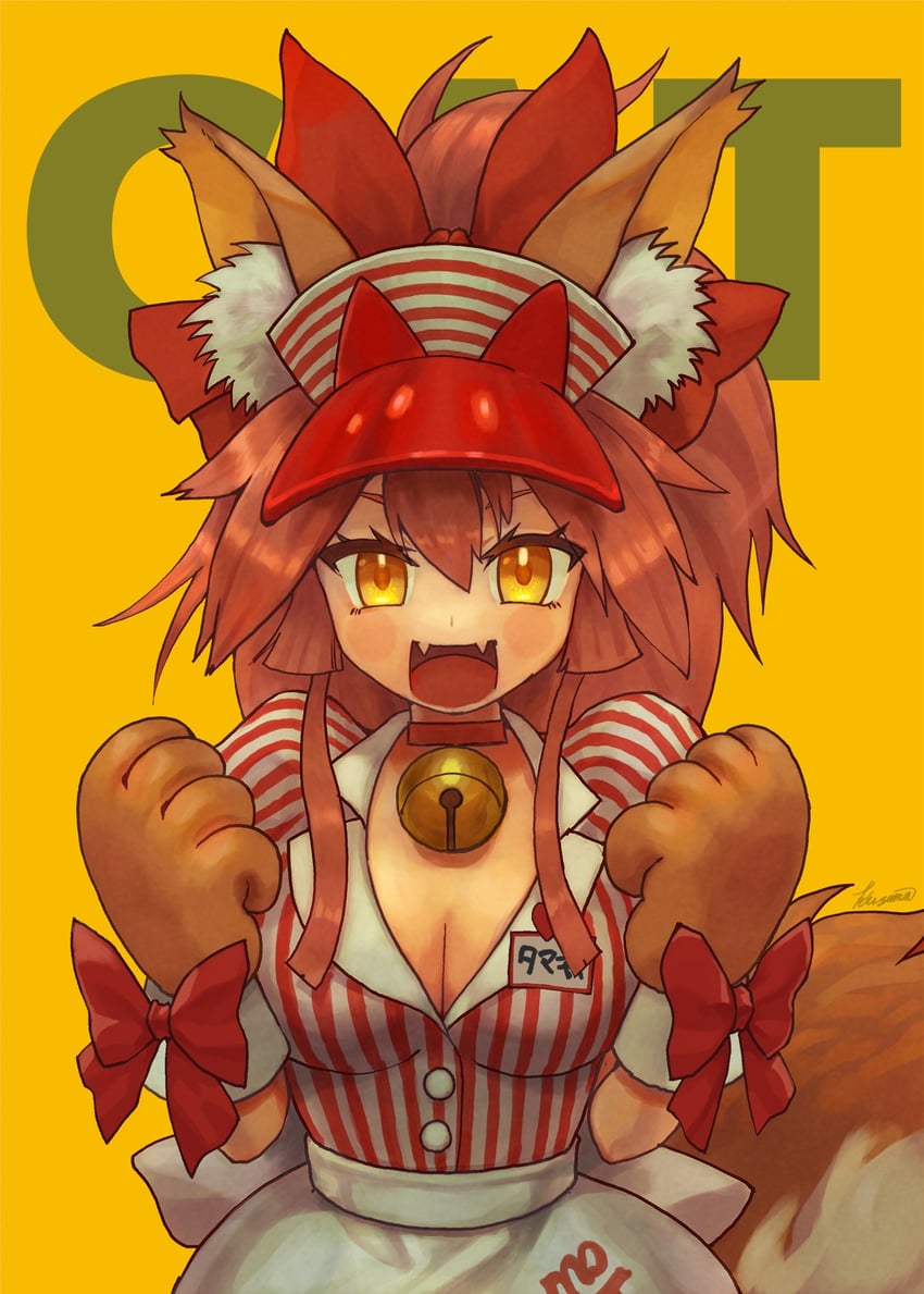 tamamo and tamamo cat (fate and 1 more) drawn by kusama_takato