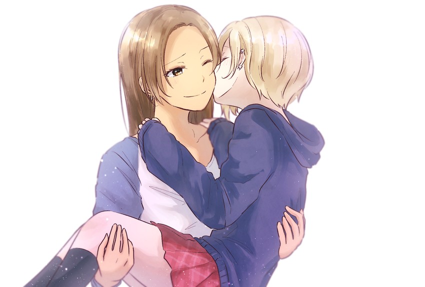 shirasaka koume and matsunaga ryo (idolmaster and 1 more) drawn by ayame_iro_(toumei_dolce)
