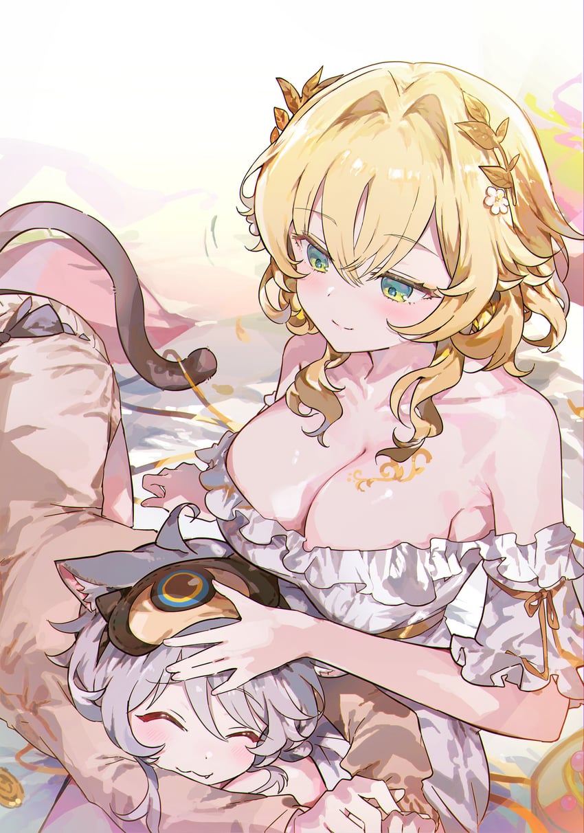 aglaea and cipher (honkai and 1 more) drawn by 0202ase