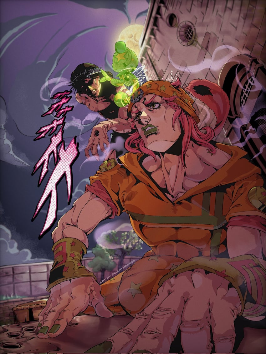 johnny joestar, jesus, tusk, and tusk act2 (jojo no kimyou na bouken and 1 more) drawn by raatha2909