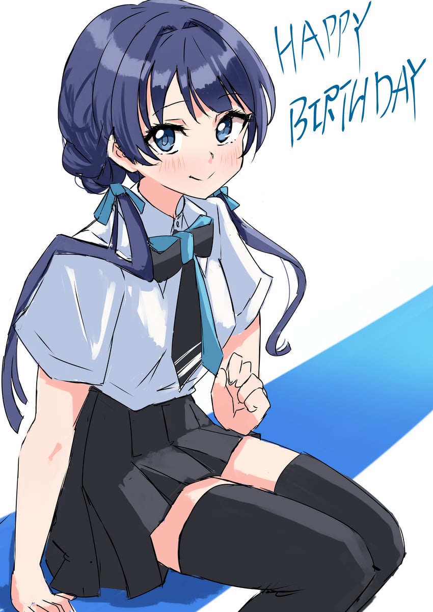 murano sayaka (love live! and 1 more) drawn by ereka