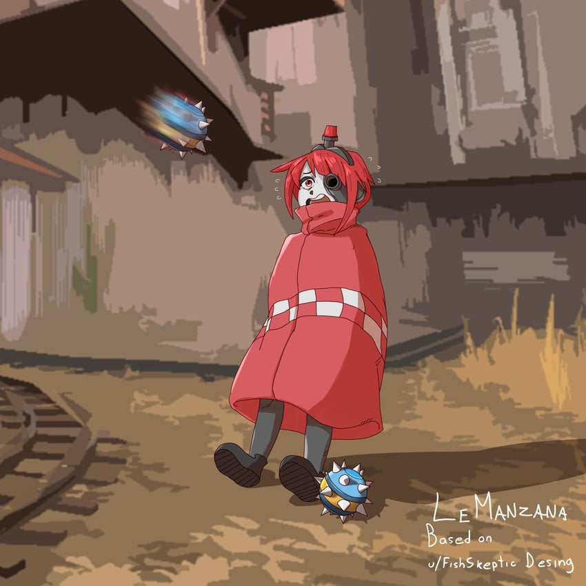 mini-sentry-chan (original and 1 more) drawn by lemanzana