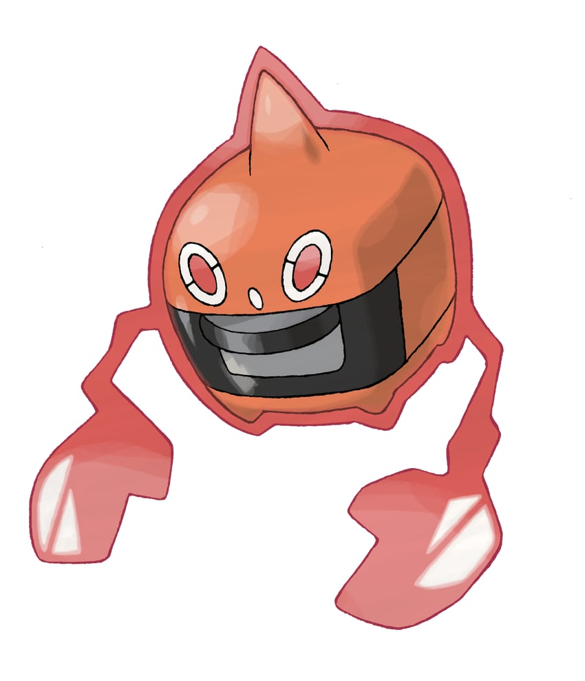 rotom (pokemon and 2 more) drawn by sugimori_ken