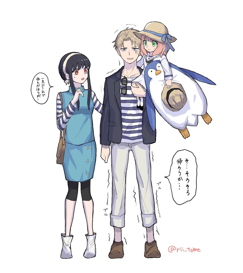 yor briar, anya, and twilight (spy x family) drawn by rii_tome