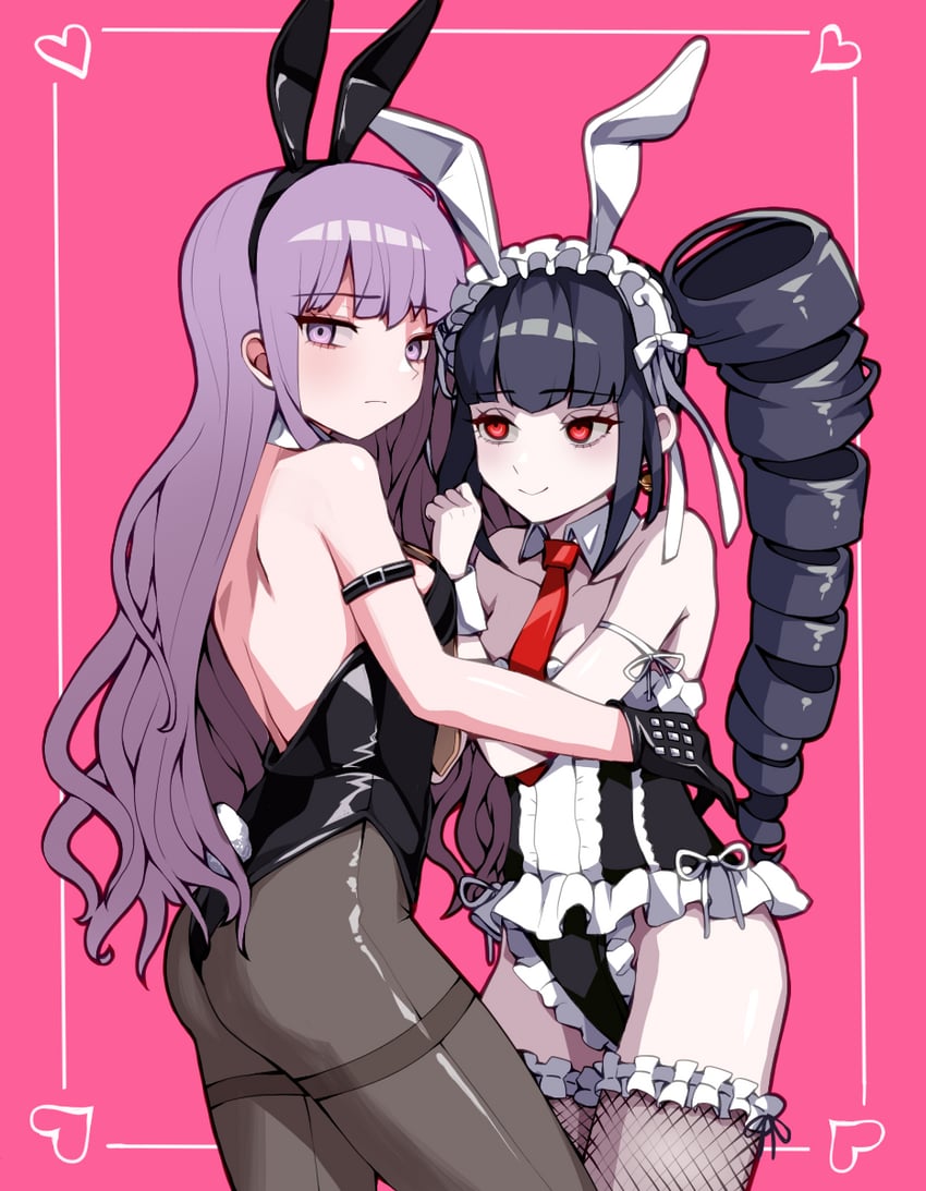 kirigiri kyoko and celestia ludenberg (danganronpa and 1 more) drawn by n0_image