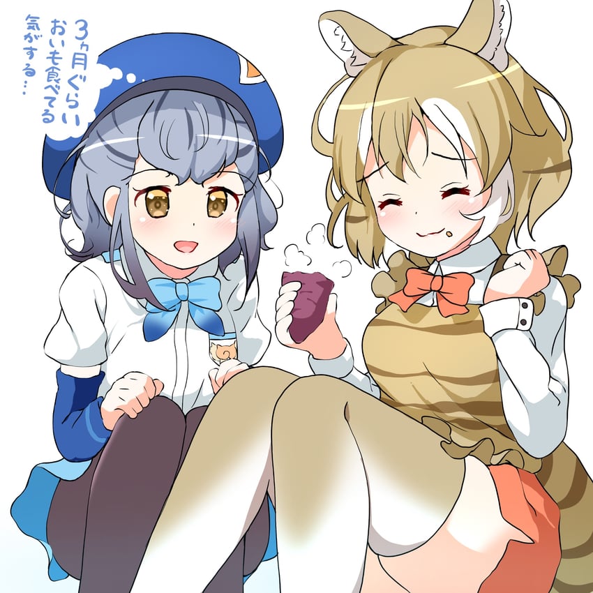 hikari and thylacine (kemono friends and 1 more) drawn by shiratsuki_(cpmk8242)