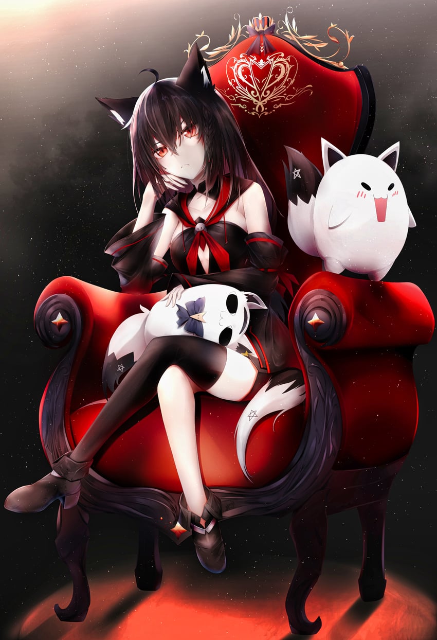 kurokami fubuki, miteiru, and fubuzilla (hololive) drawn by tsukimiya_(tsukinami15)