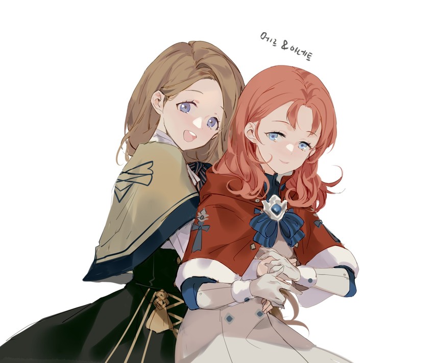 mercedes von martritz and annette fantine dominic (fire emblem and 1 more) drawn by maza