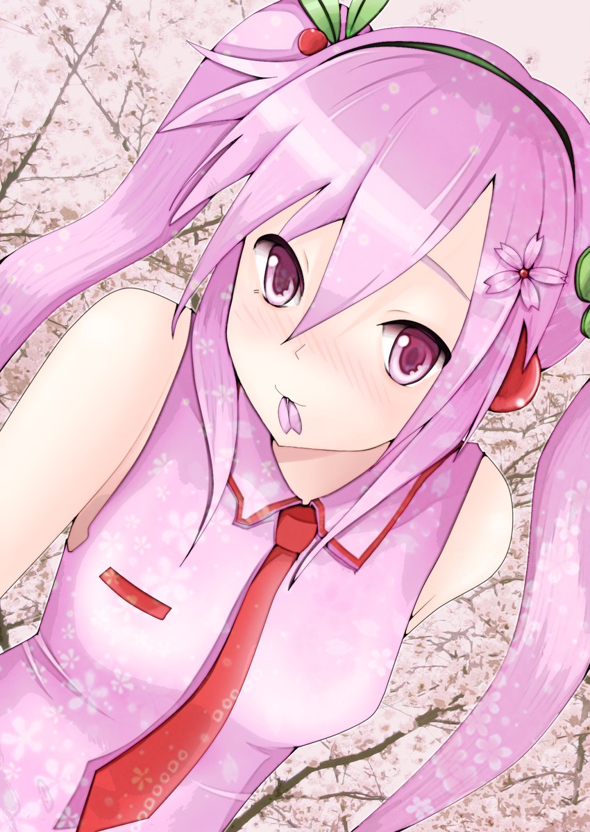 hatsune miku and sakura miku (vocaloid) drawn by kei_kogptn