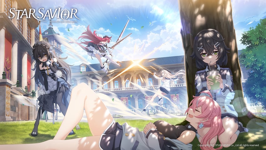 asherah, smile, luna, bell rhys, and scarlet (star savior)