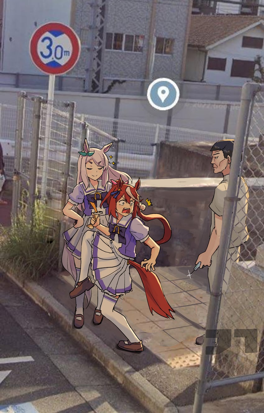 mejiro mcqueen, tokai teio, and mejiro family doctor (umamusume) drawn by jtleeklm