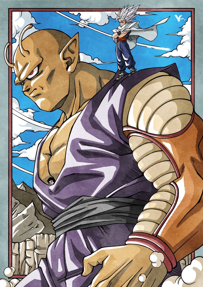 son gohan, pan, piccolo, gohan beast, and orange piccolo (dragon ball and 2 more) drawn by kakeru_(dbskakeru)