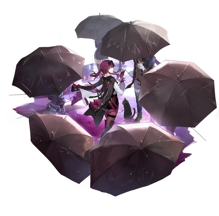 firefly, kafka, silver wolf, and blade (honkai and 1 more)