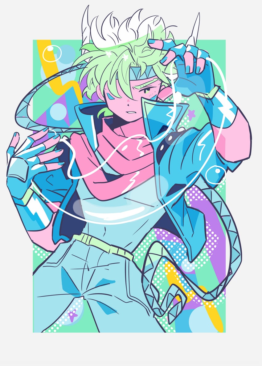 caesar anthonio zeppeli (jojo no kimyou na bouken and 1 more) drawn by gogeyama