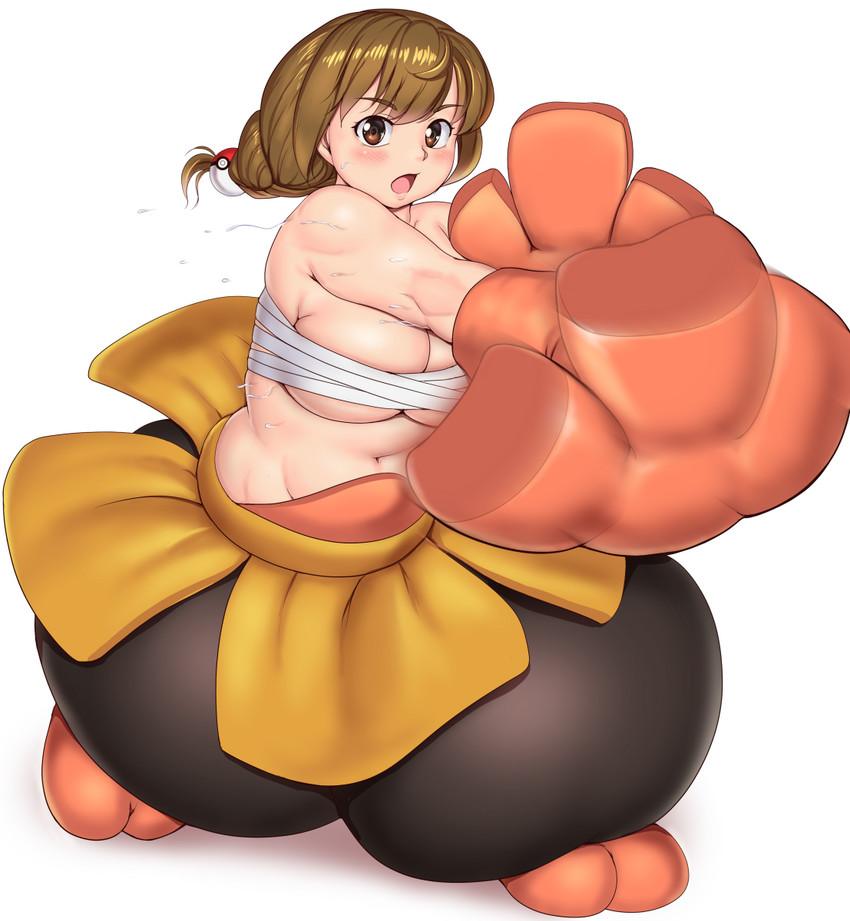 hariyama and ono haruka (pokemon and 1 more) drawn by orizen