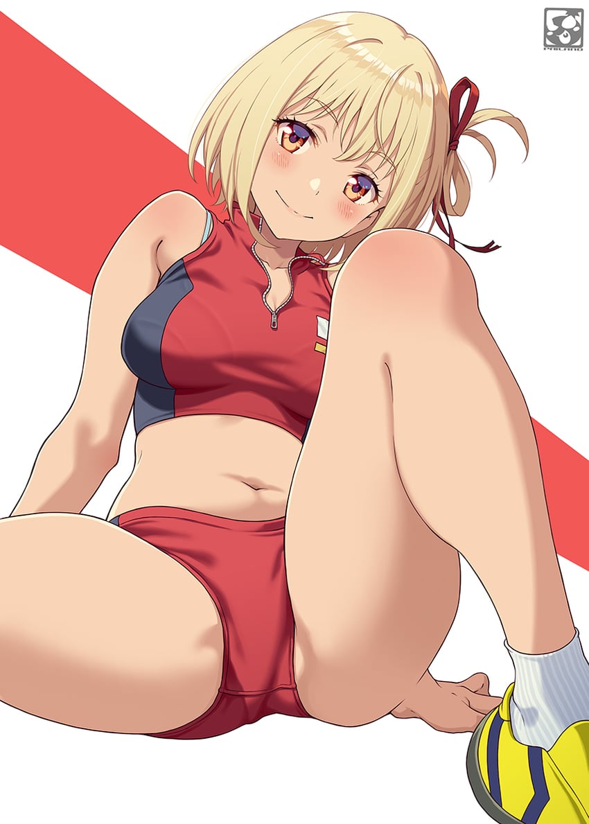 nishikigi chisato (lycoris recoil) drawn by pairan
