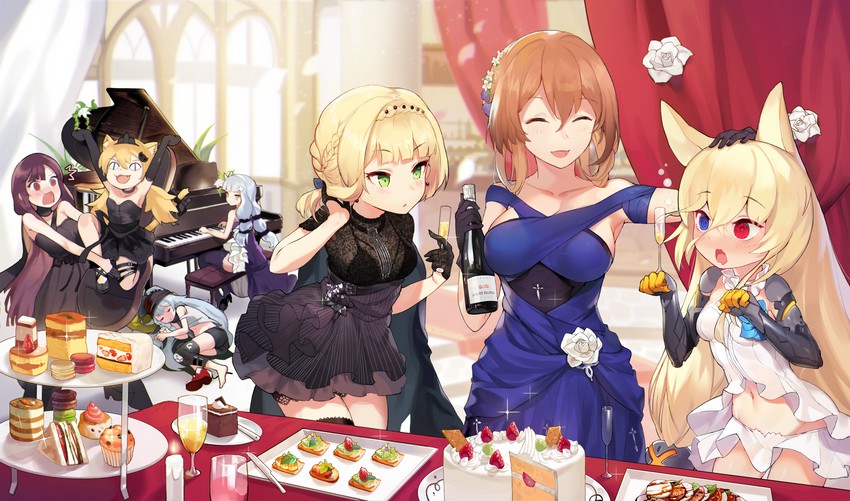 hk416, springfield, g11, g41, welrod mkii, and 2 more (girls' frontline) drawn by jehyun