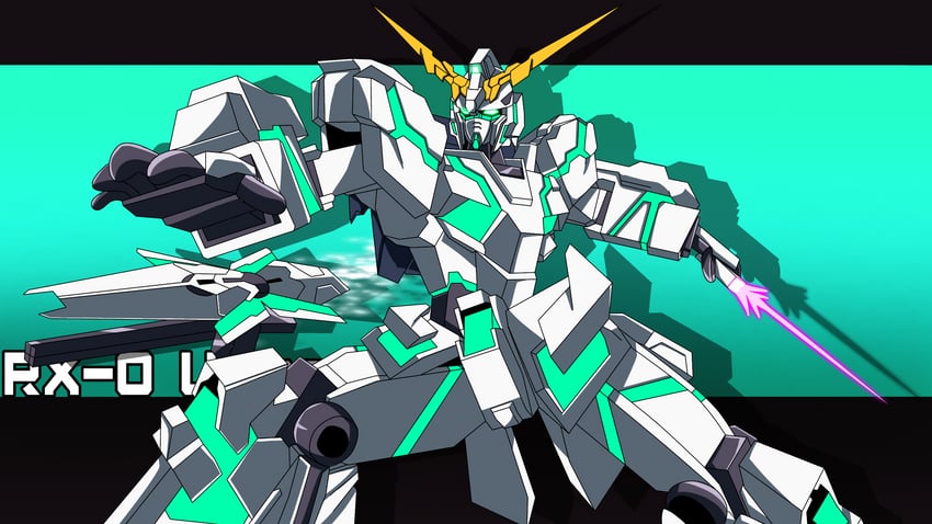 unicorn gundam (gundam and 1 more) drawn by gundrass