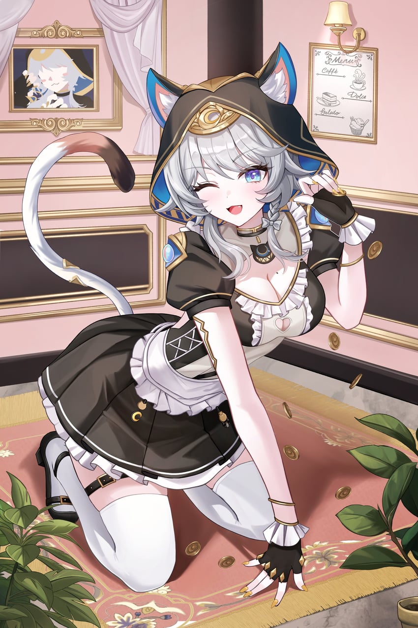cipher (honkai and 1 more) drawn by borii