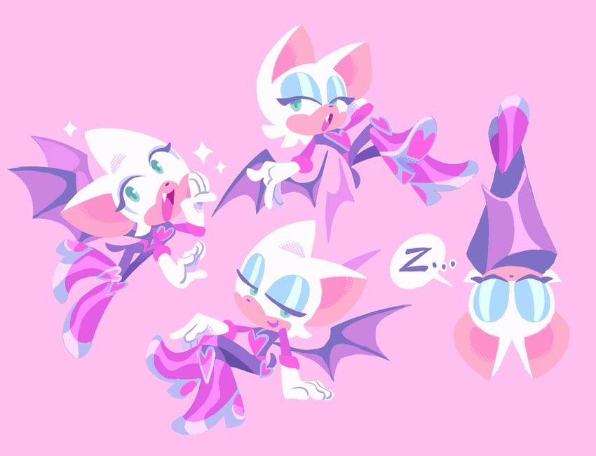 rouge the bat (sonic and 1 more) drawn by mimiadraws