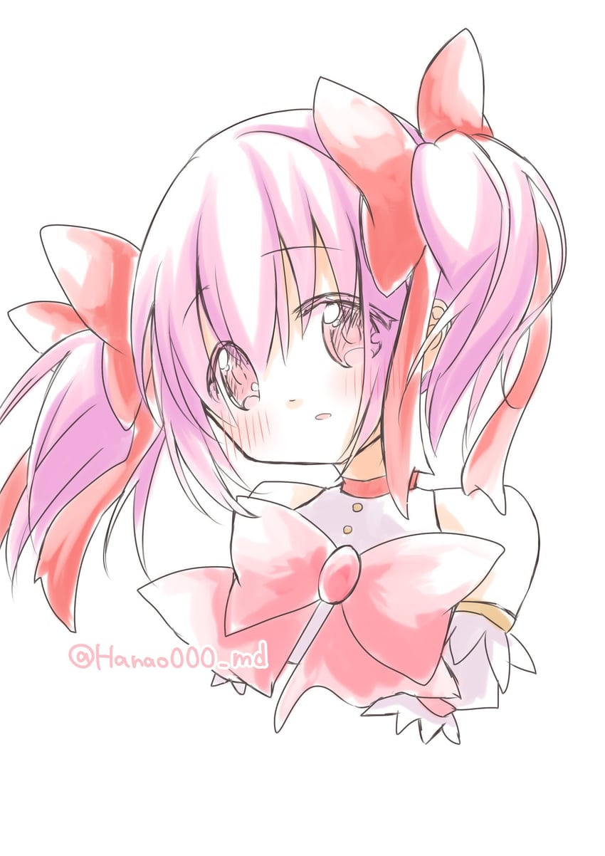kaname madoka (mahou shoujo madoka magica and 1 more) drawn by ichiho_hanao