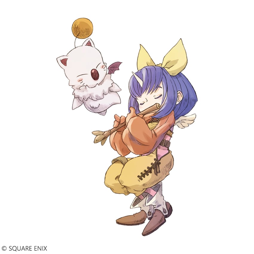 moogle and eiko carol (final fantasy and 2 more) drawn by itahana_toshiyuki