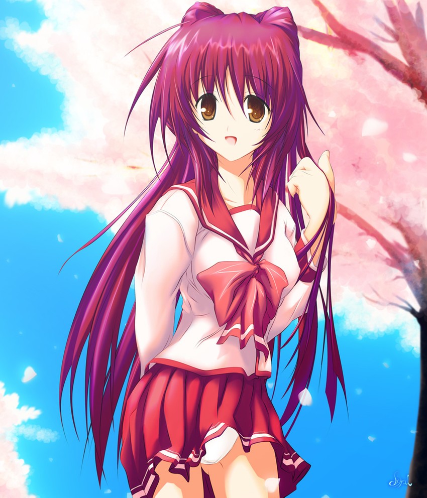 kousaka tamaki (to heart and 1 more) drawn by spiral_(senra_garou)