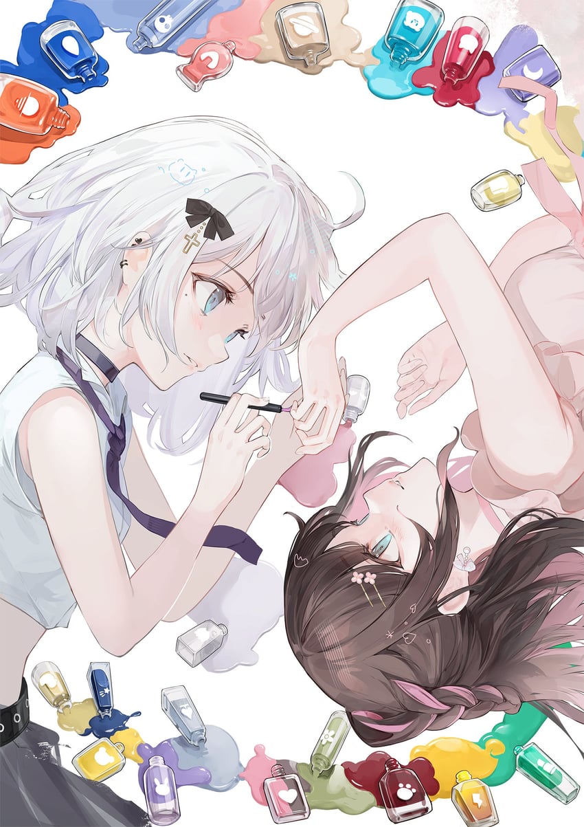 kaga sumire and kaga nazuna (vspo! and 1 more) drawn by nakashima_(pluscolor)