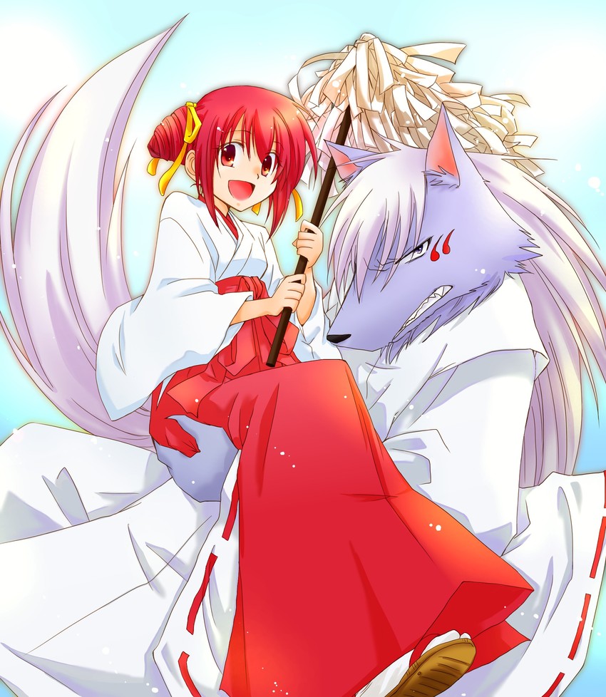 hoshizora miyuki, wolfrun, saeki makoto, and gintarou (precure and 2 more) drawn by kiri_koji