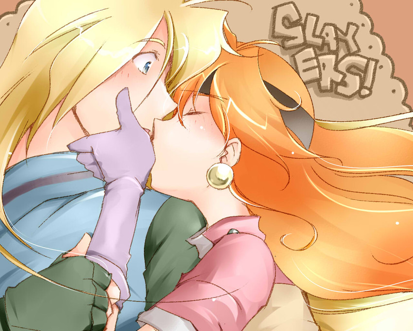 lina inverse and gourry gabriev (slayers) drawn by sukara-san