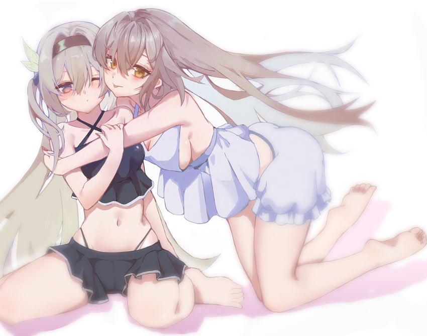 trailblazer, firefly, and stelle (honkai and 1 more) drawn by feng_ruoli_321