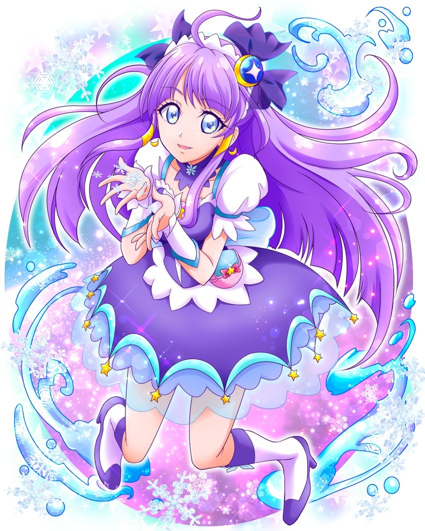 kaguya madoka and cure selene (precure and 1 more) drawn by hanzou