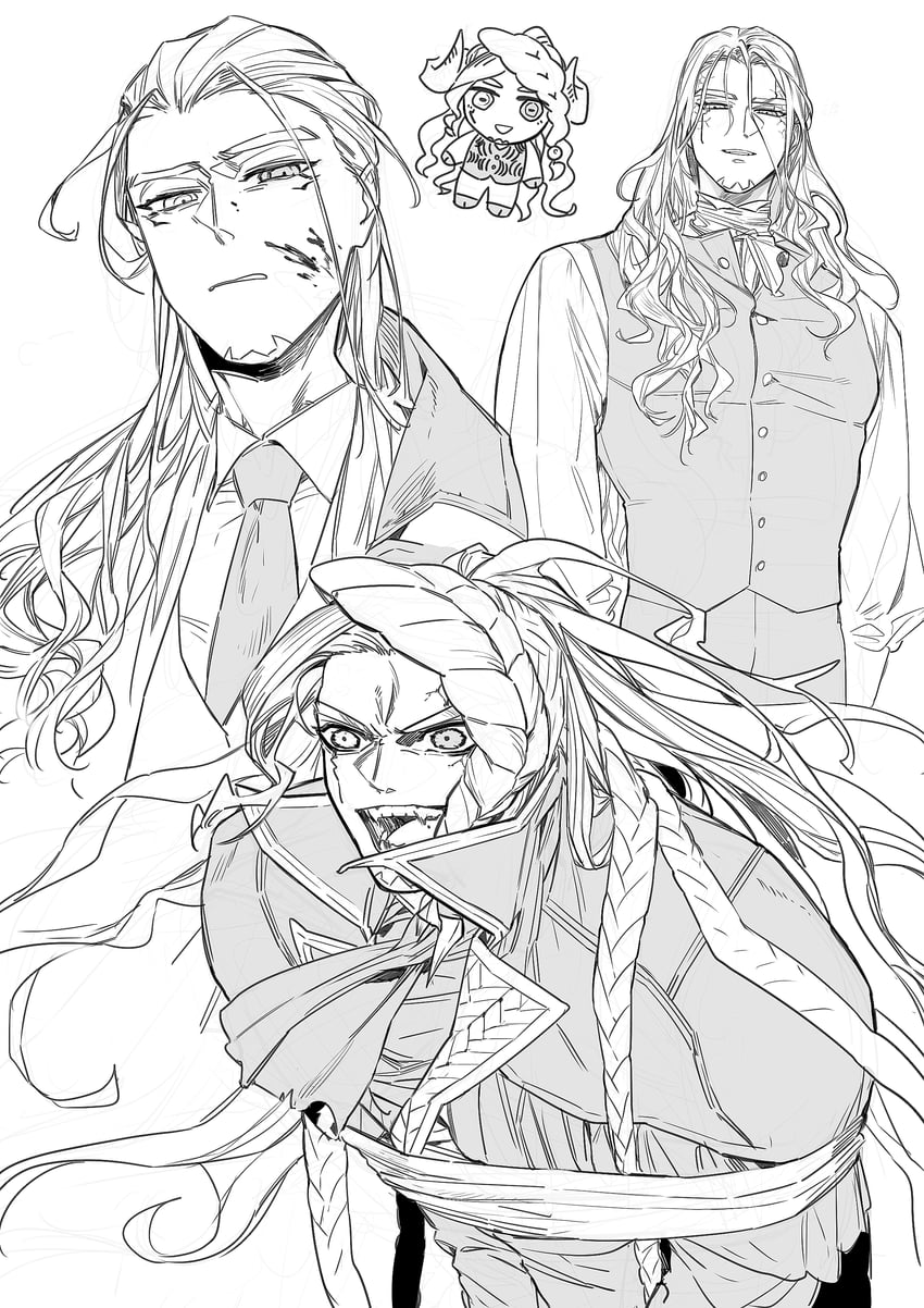 alessandro di cagliostro (fate and 1 more) drawn by plm233