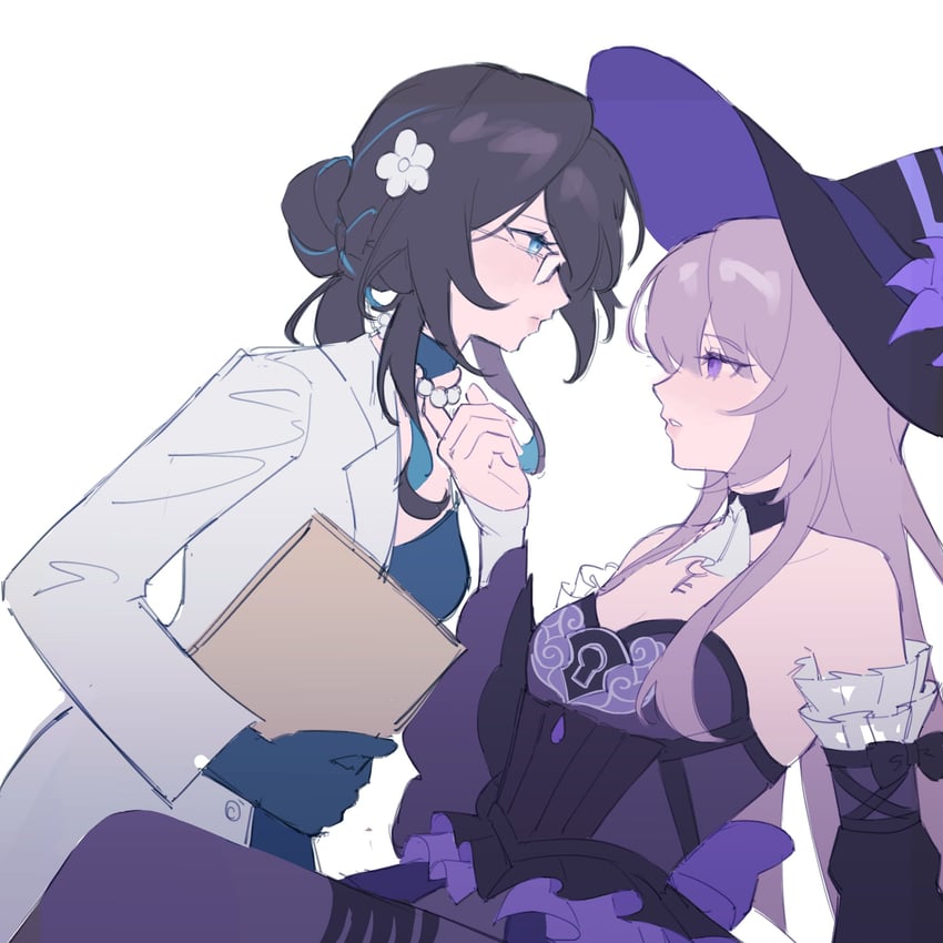 herta, the herta, and ruan mei (honkai and 1 more) drawn by kayvral